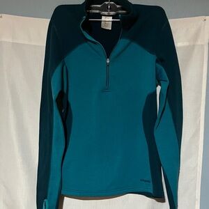 Patagonia Women's Long Sleeve Top - Teal and Navy